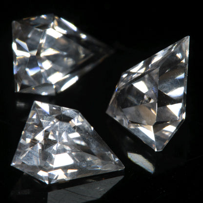 Faceted EOTS Inspired Gemstone cut from F35 Window Sapphire