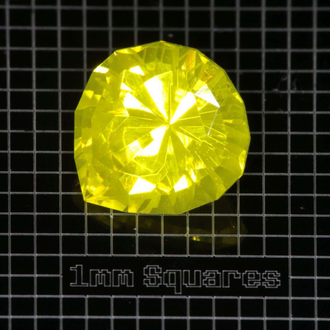 Yellow GAGG garnet Pear gemstone