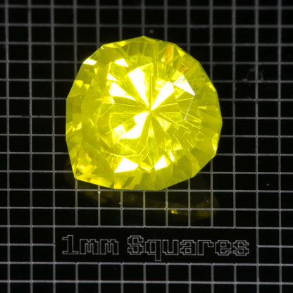Yellow GAGG garnet Pear gemstone
