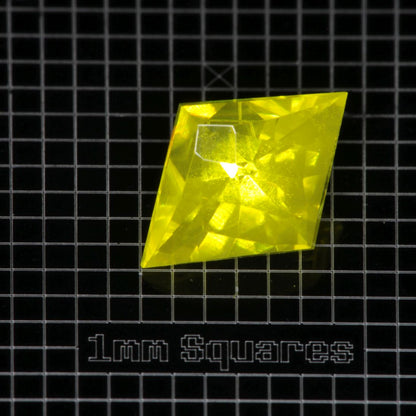Yellow GAGG garnet Diamond Rhombus gemstone