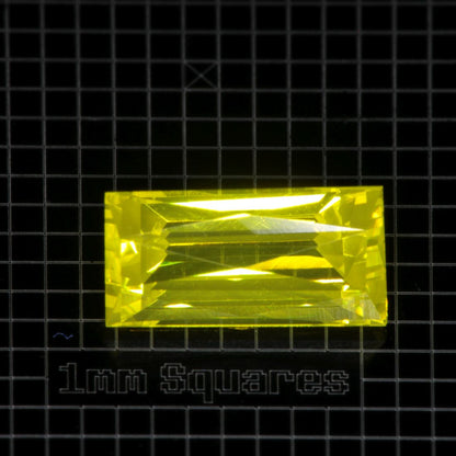 Yellow GAGG garnet Rectangle gemstone