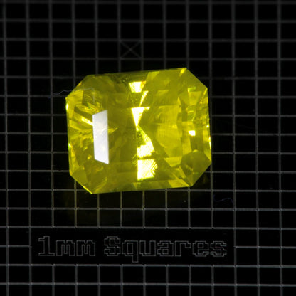 Yellow GAGG garnet Clipped Rectangle gemstone