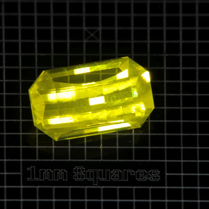 Yellow GAGG garnet Clipped Pixel gemstone