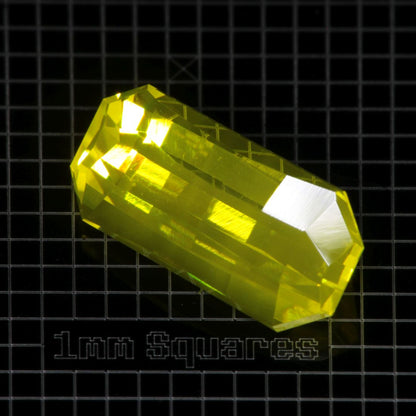 Yellow GAGG garnet Pixel gemstone