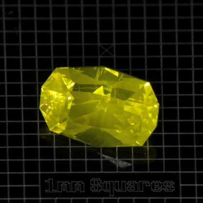 Yellow GAGG garnet Oval gemstone