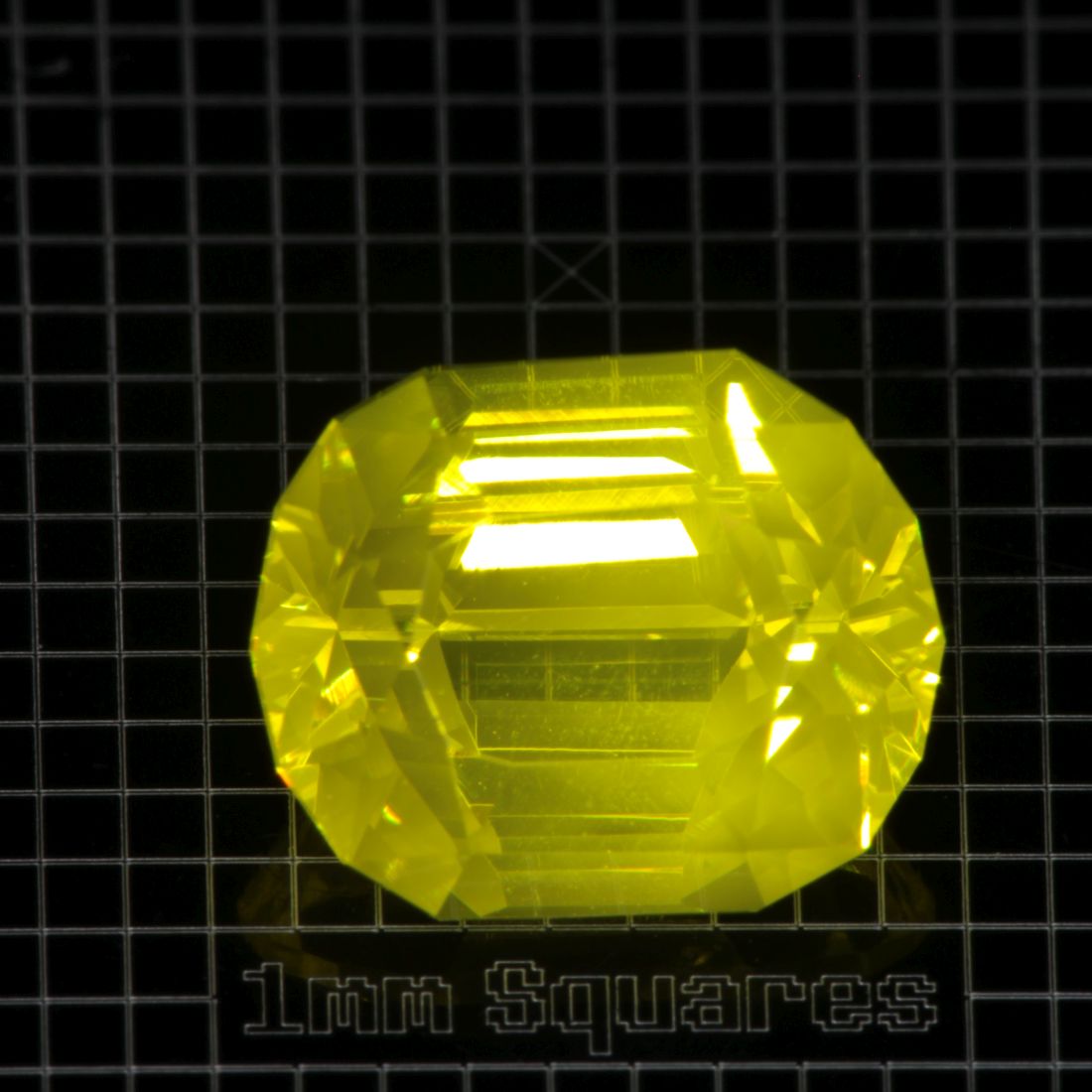 Yellow GAGG garnet Oval gemstone