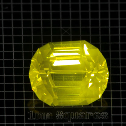 Yellow GAGG garnet Oval gemstone