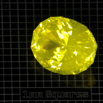 Yellow GAGG garnet Oval gemstone