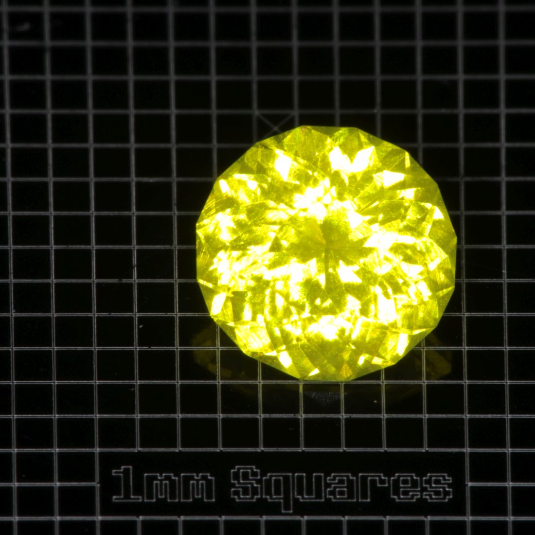 Yellow GAGG garnet Portuguese Round gemstone