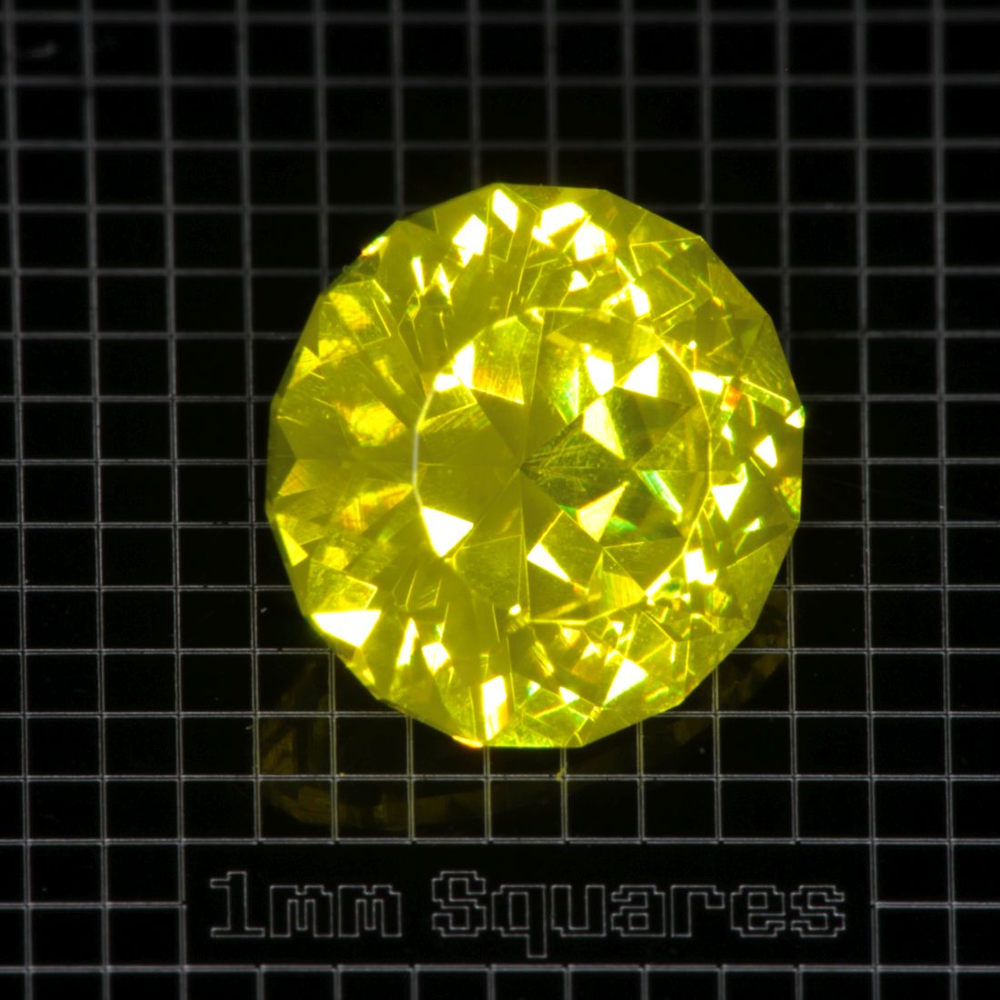 Yellow GAGG garnet Round gemstone