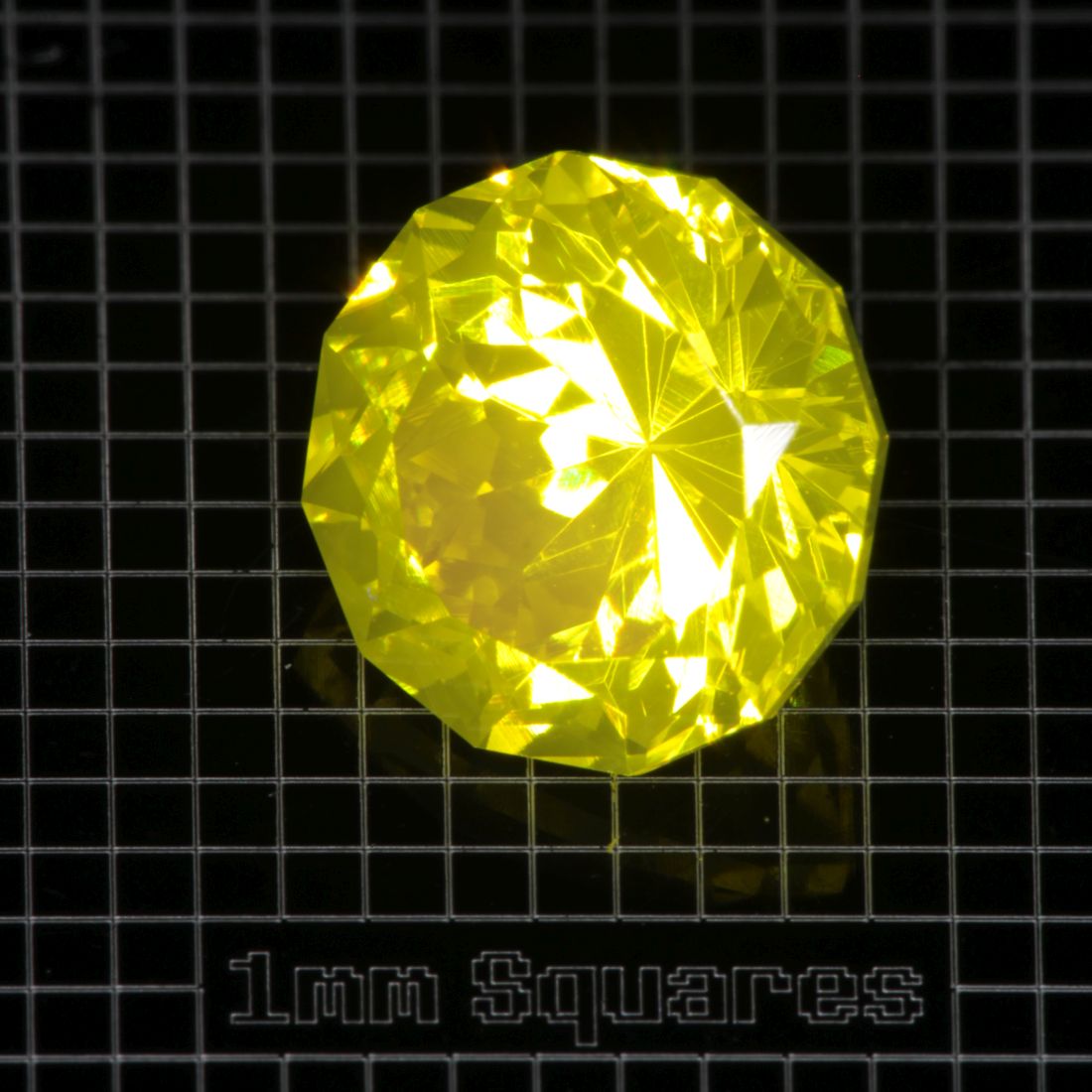 Yellow GAGG garnet Round gemstone