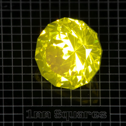 Yellow GAGG garnet Round gemstone