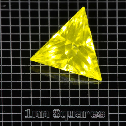 Yellow GAGG garnet Trillion gemstone