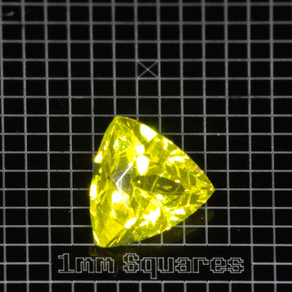 Yellow GAGG garnet Trillion gemstone