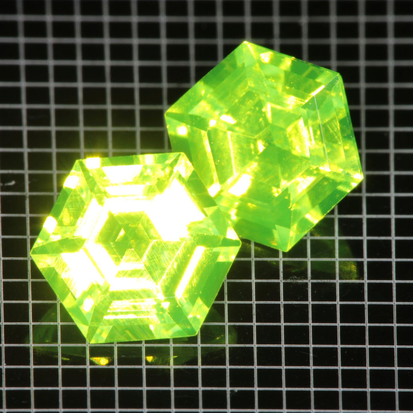 LuAG Lumogarnet Faceted Loose Gems