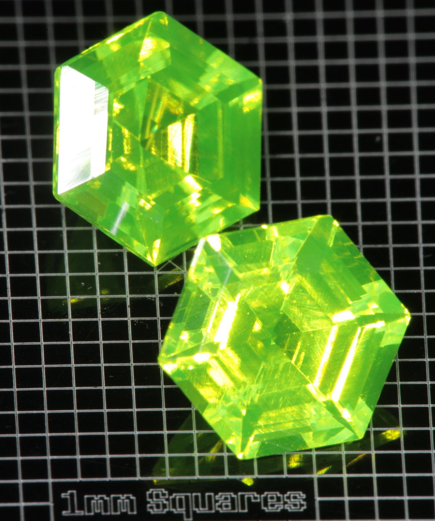 LuAG Lumogarnet Faceted Loose Gems