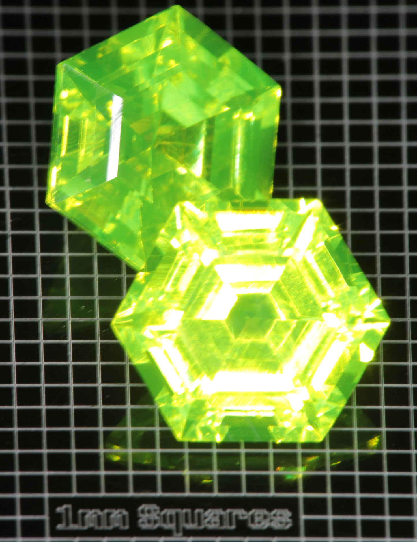 LuAG Lumogarnet Faceted Loose Gems