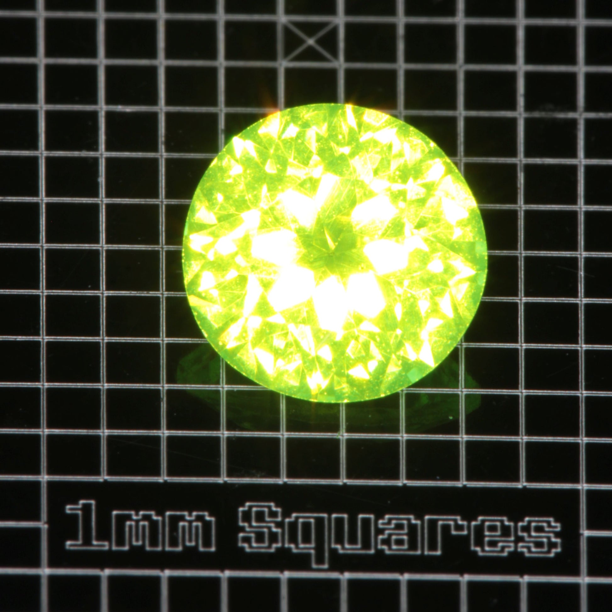 Faceted Round LuAG Gem