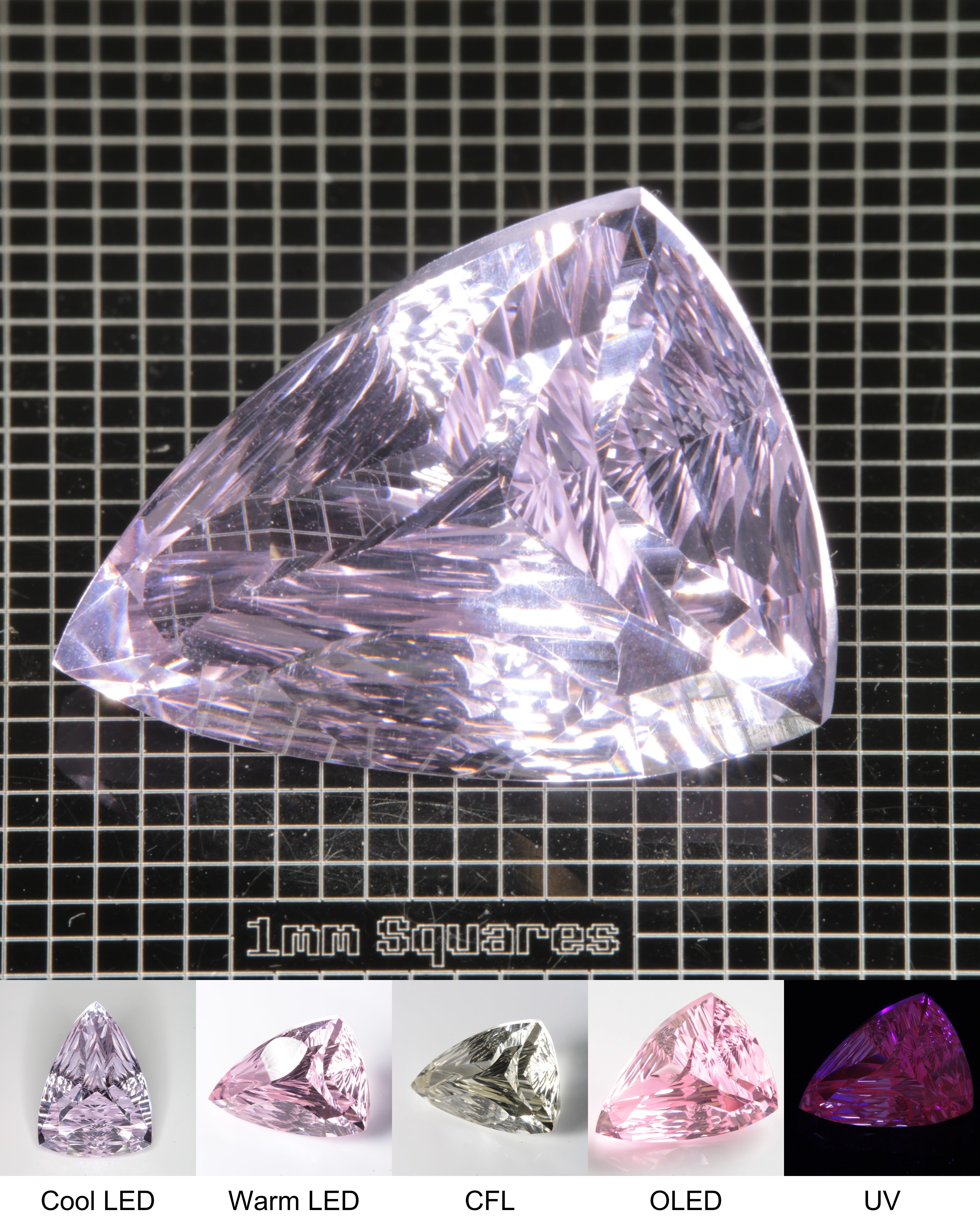 Giant Fantasy Cut Laser Garnets, Ce/Nd and Nd/Ce YAG