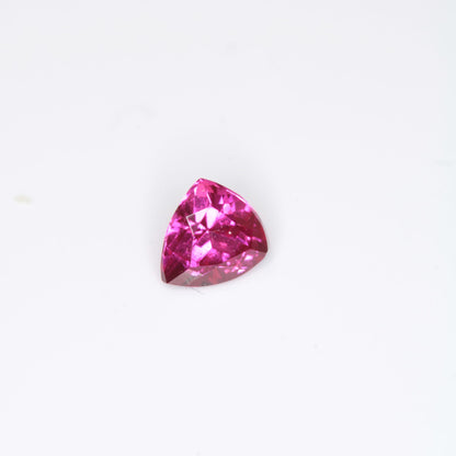 Faceted Trillion Pink Ruby Gemstone