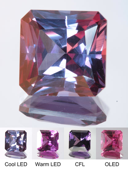 Purple Sapphire Wonky Round Cut Stone
