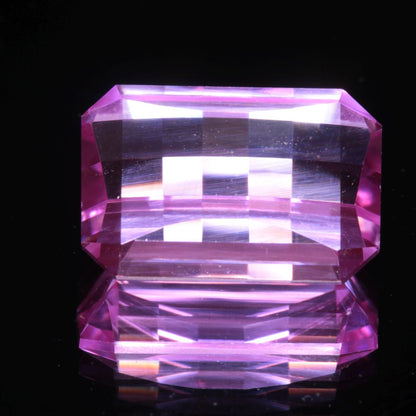 faceted Pink Pixel Cut Ruby stone