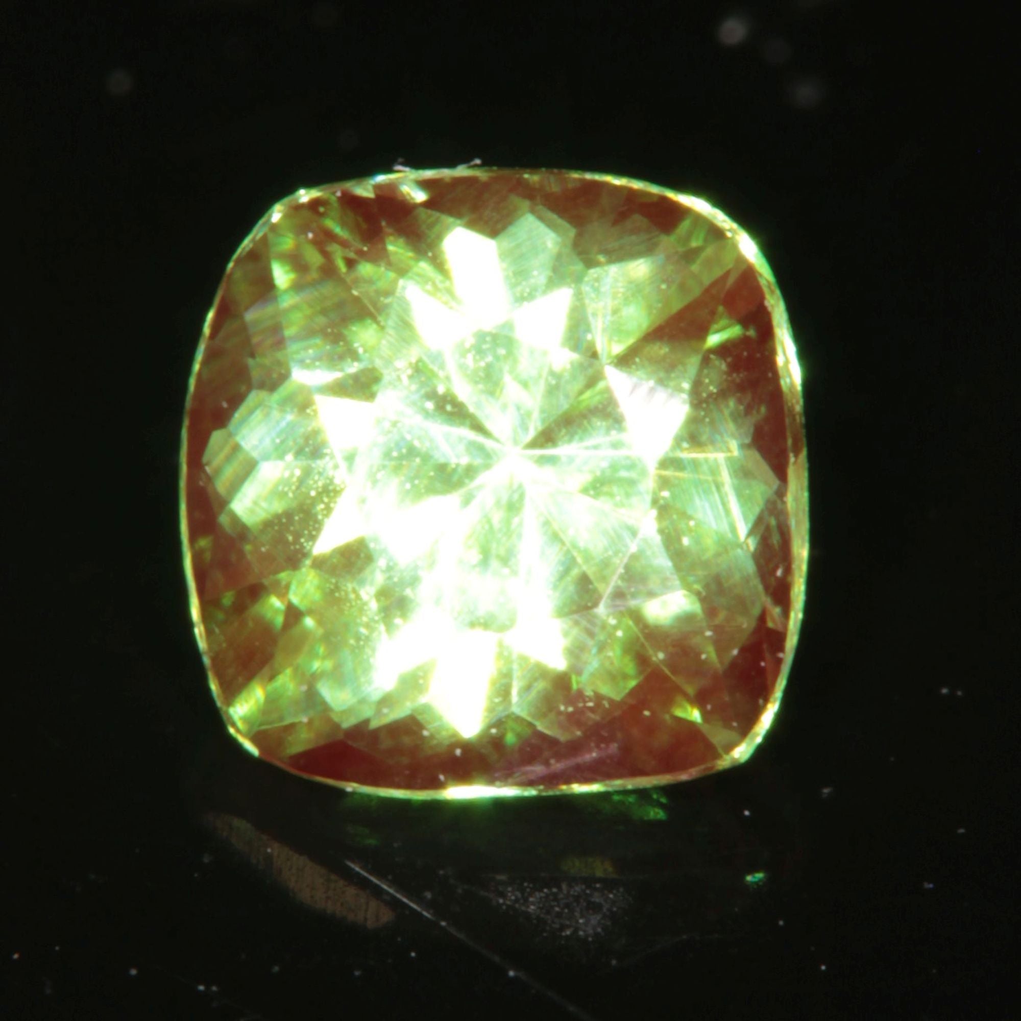 Green and Red “Space Laser” Chromium/Neodymium YAG Cushion