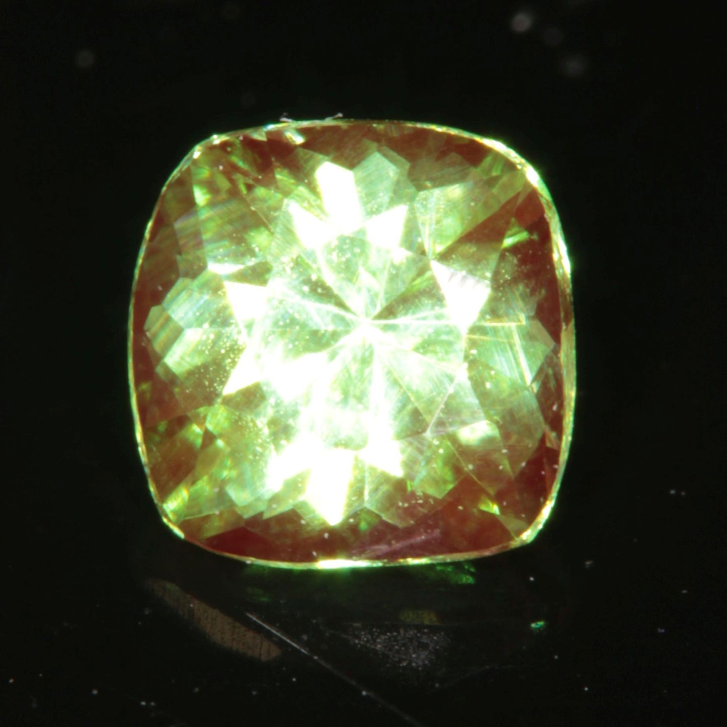 Green and Red “Space Laser” Chromium/Neodymium YAG Cushion
