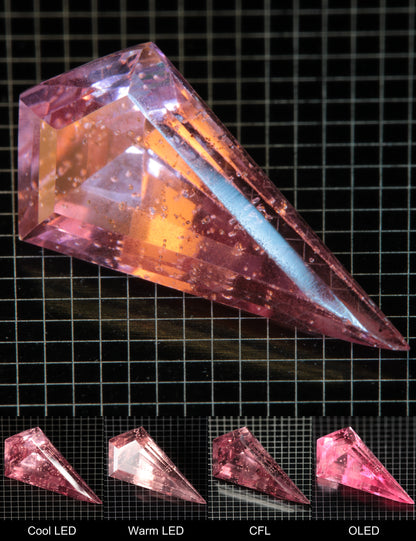 Faceted Kite Titanium Sapphire Cut Stone