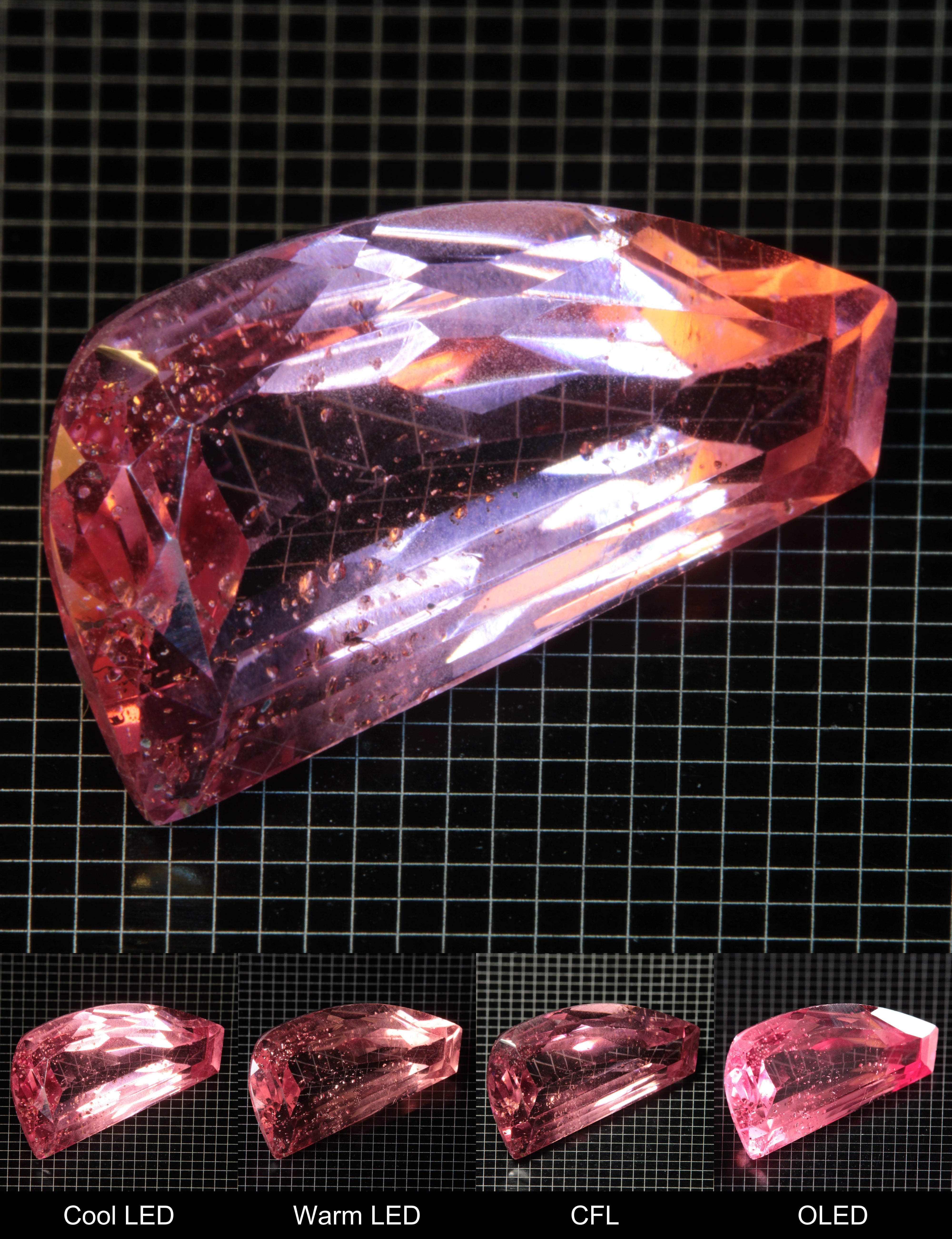 Faceted Fancy Arch Titanium Sapphire Cut Stone