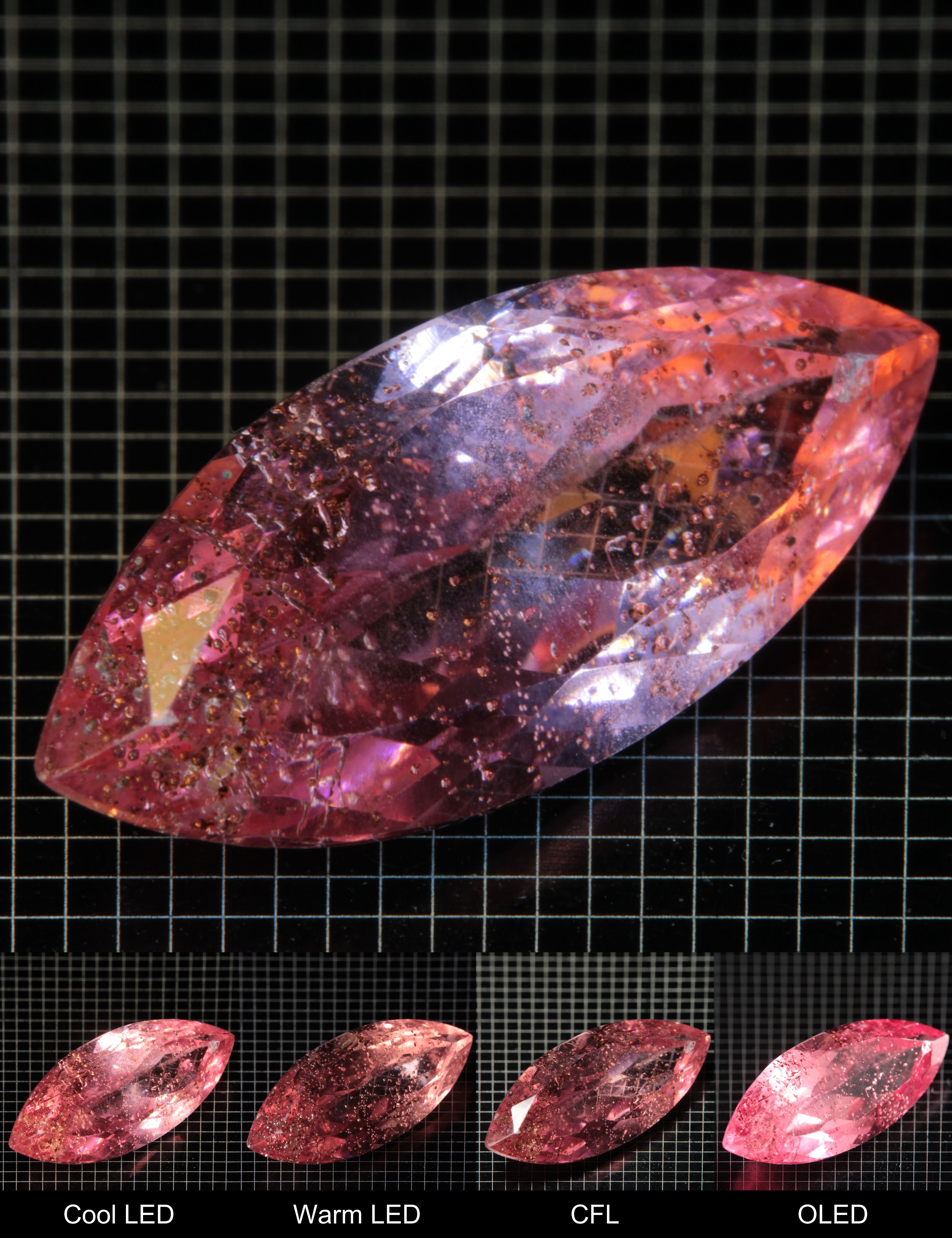 Faceted Marquise Titanium Sapphire Cut Stone