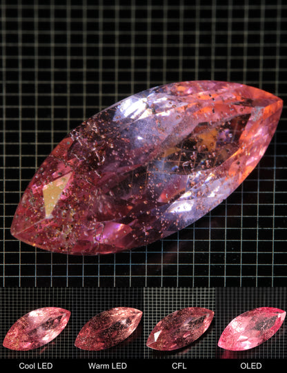 Faceted Marquise Titanium Sapphire Cut Stone