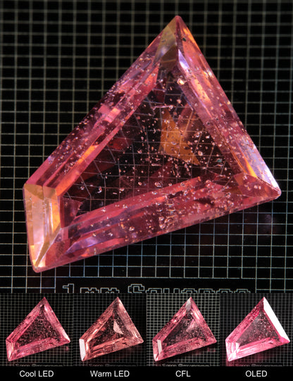 Faceted Irregular Quad Titanium Sapphire Cut Stone