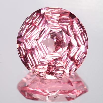 Fantasy Cut Laser Sapphire, Titanium Strawberry Sapphire