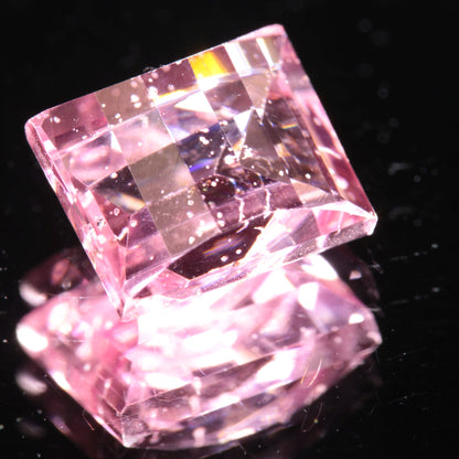 Fantasy Cut Laser Sapphire, Titanium Strawberry Sapphire