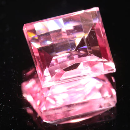 Fantasy Cut Laser Sapphire, Titanium Strawberry Sapphire