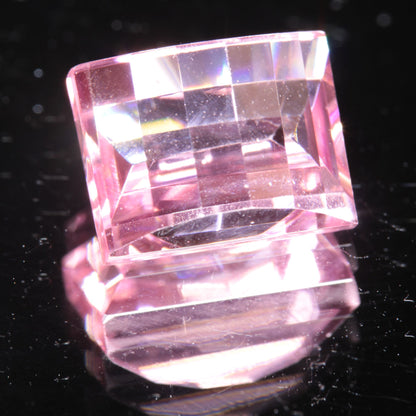 Fantasy Cut Laser Sapphire, Titanium Strawberry Sapphire