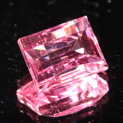 Fantasy Cut Laser Sapphire, Titanium Strawberry Sapphire