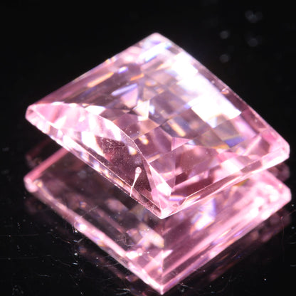 Fantasy Cut Laser Sapphire, Titanium Strawberry Sapphire