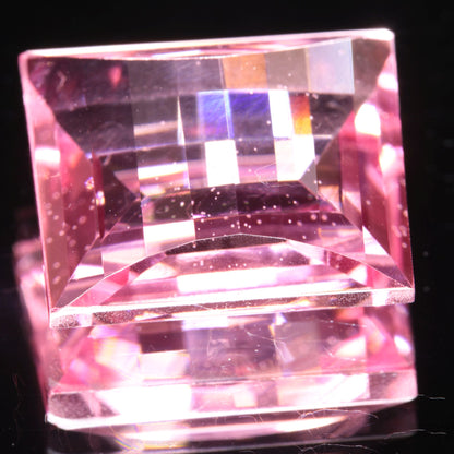 Fantasy Cut Laser Sapphire, Titanium Strawberry Sapphire