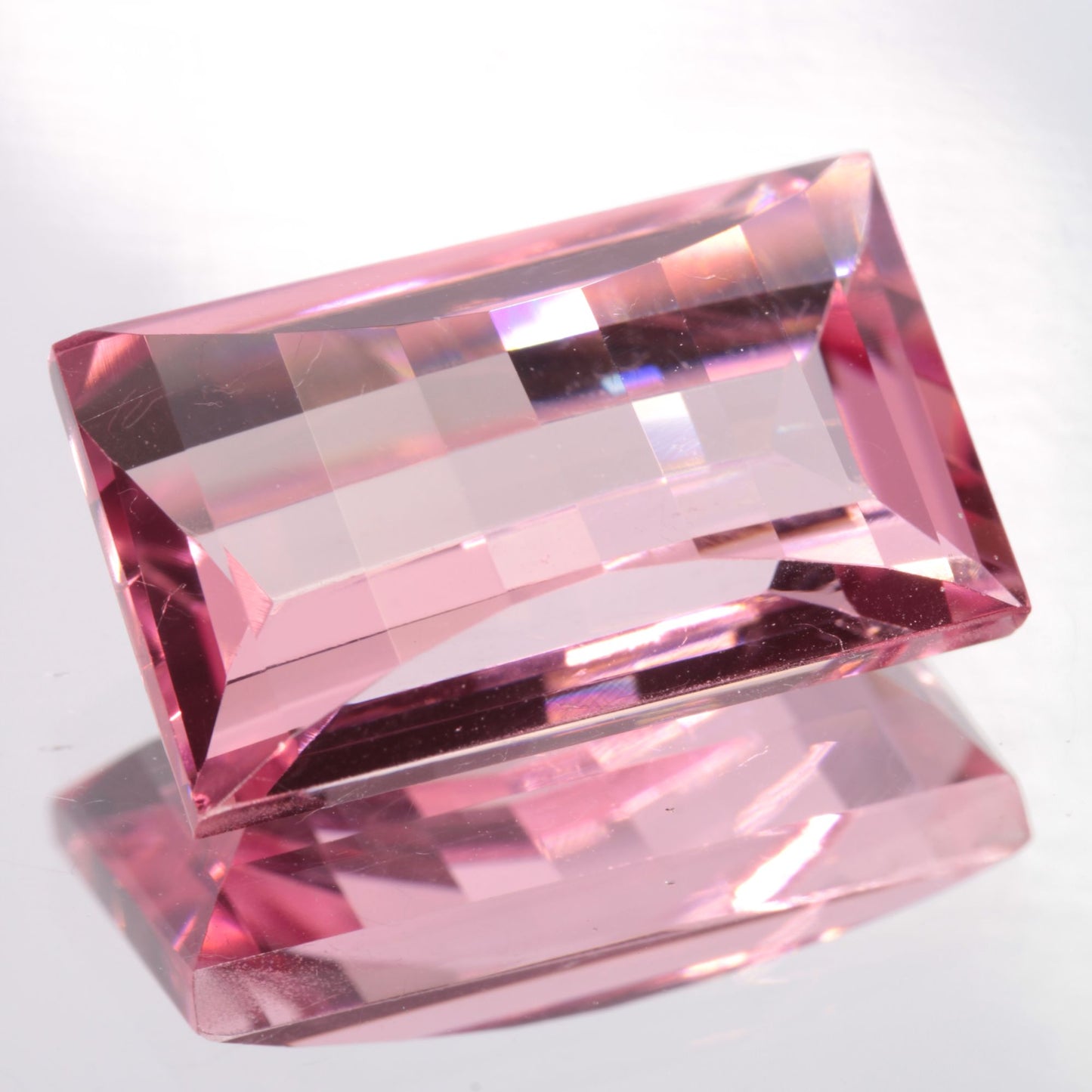 Fantasy Cut Laser Sapphire, Titanium Strawberry Sapphire