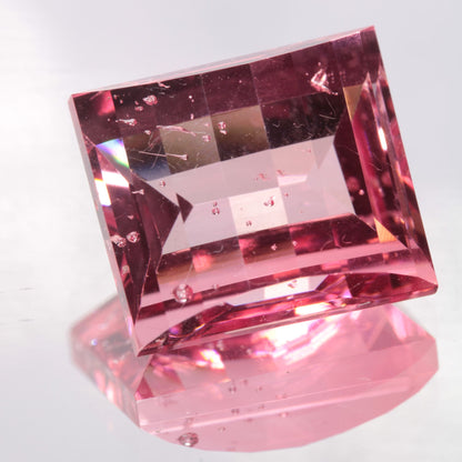 Fantasy Cut Laser Sapphire, Titanium Strawberry Sapphire