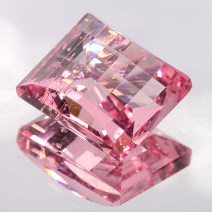 Fantasy Cut Laser Sapphire, Titanium Strawberry Sapphire