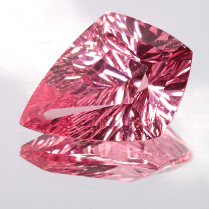 Fantasy Cut Laser Sapphire, Titanium Strawberry Sapphire