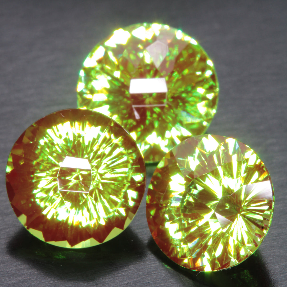 Christmas Garnet Loose Gems (Cr:YAG Laser Garnet)