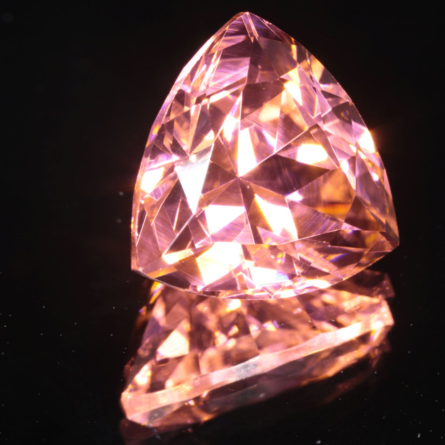 Rounded Trillion Erbium YAG Gemstone