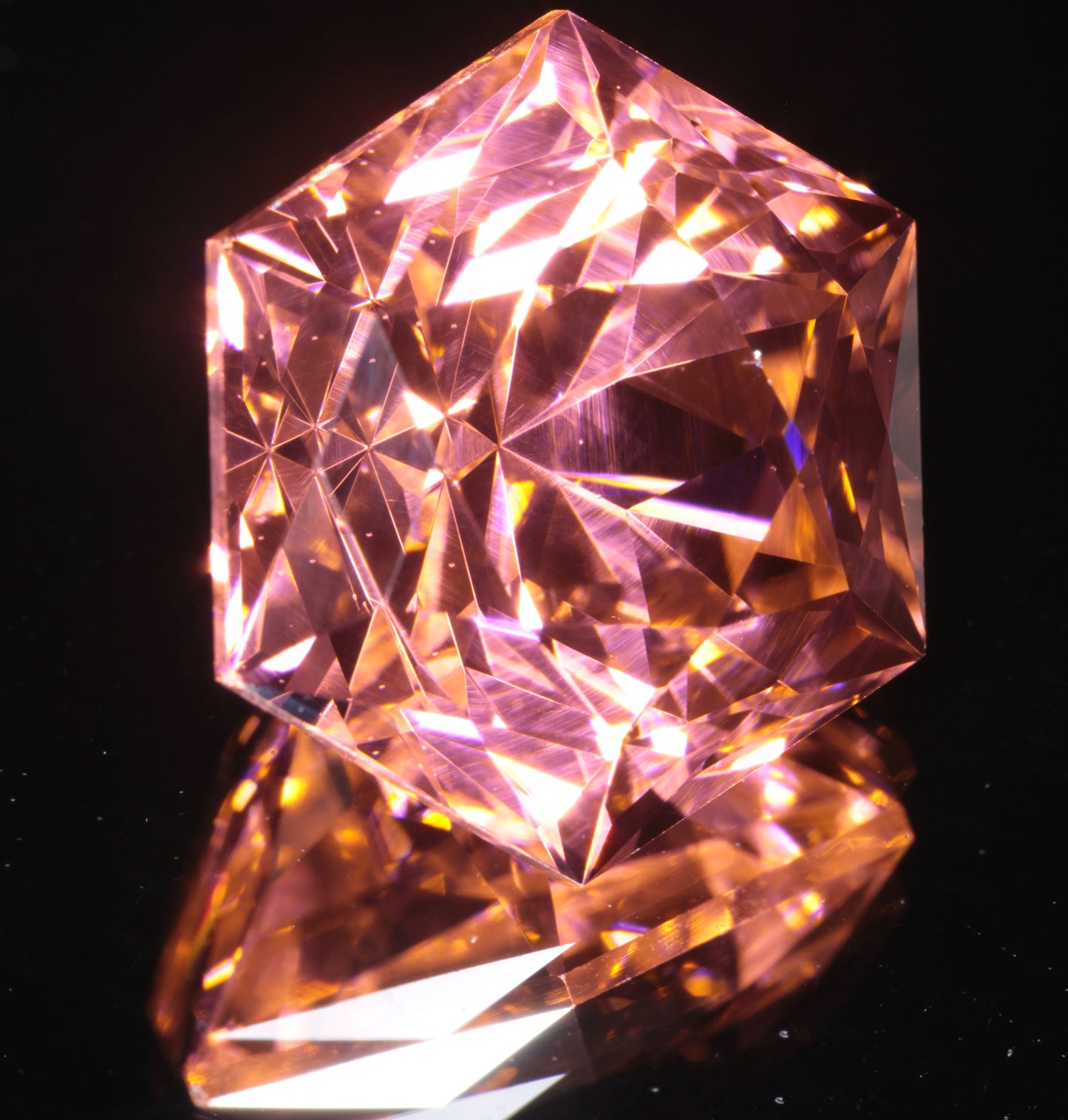 Hexagon (Chipped) Erbium YAG Gemstone