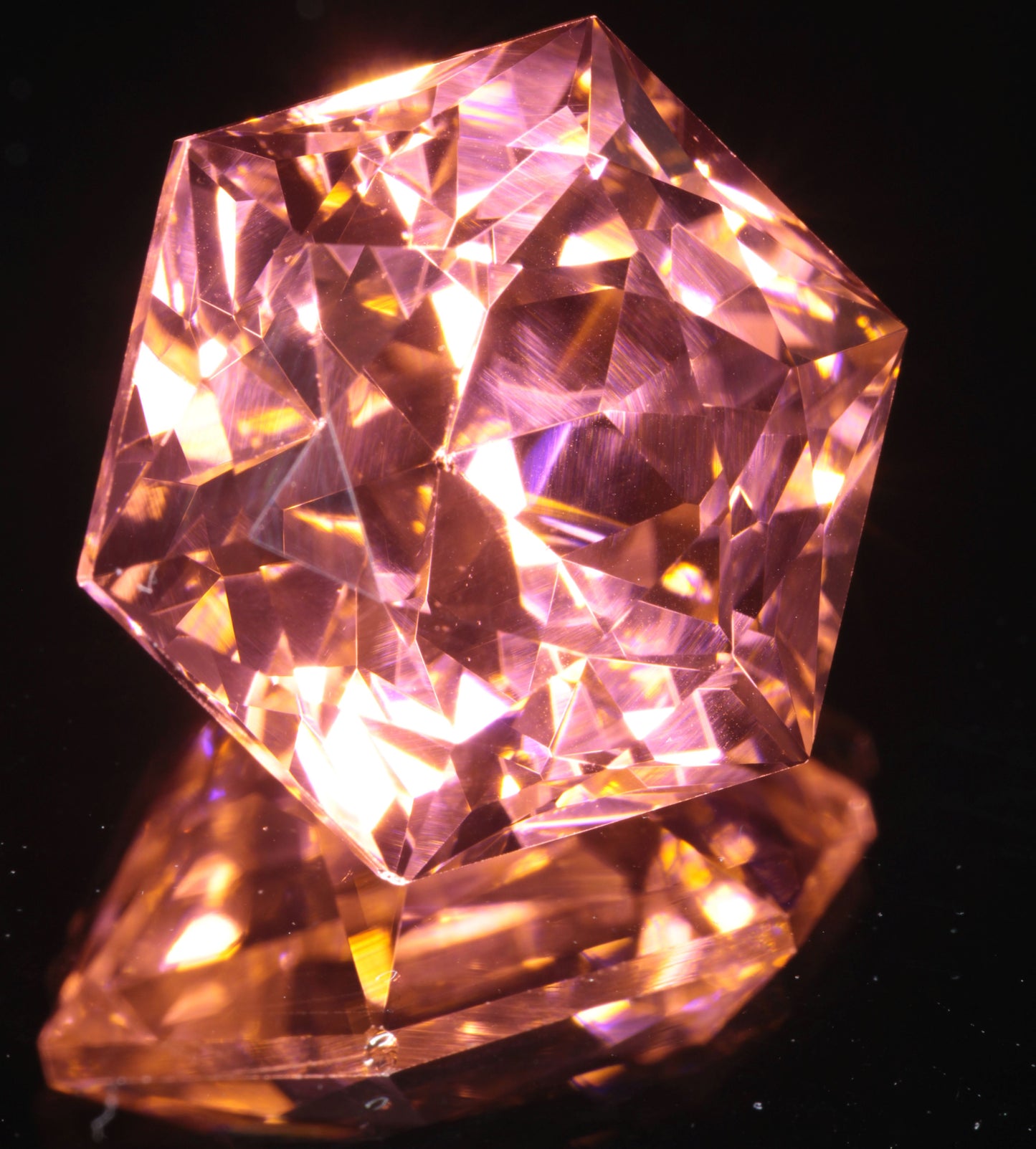Hexagon Erbium YAG Gemstone