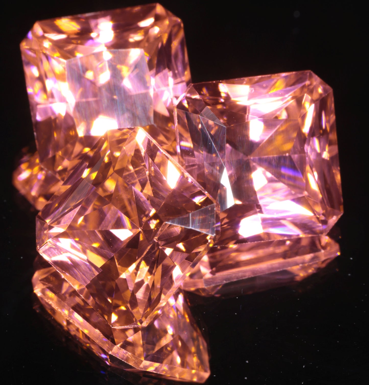 Square Erbium YAG Gemstone