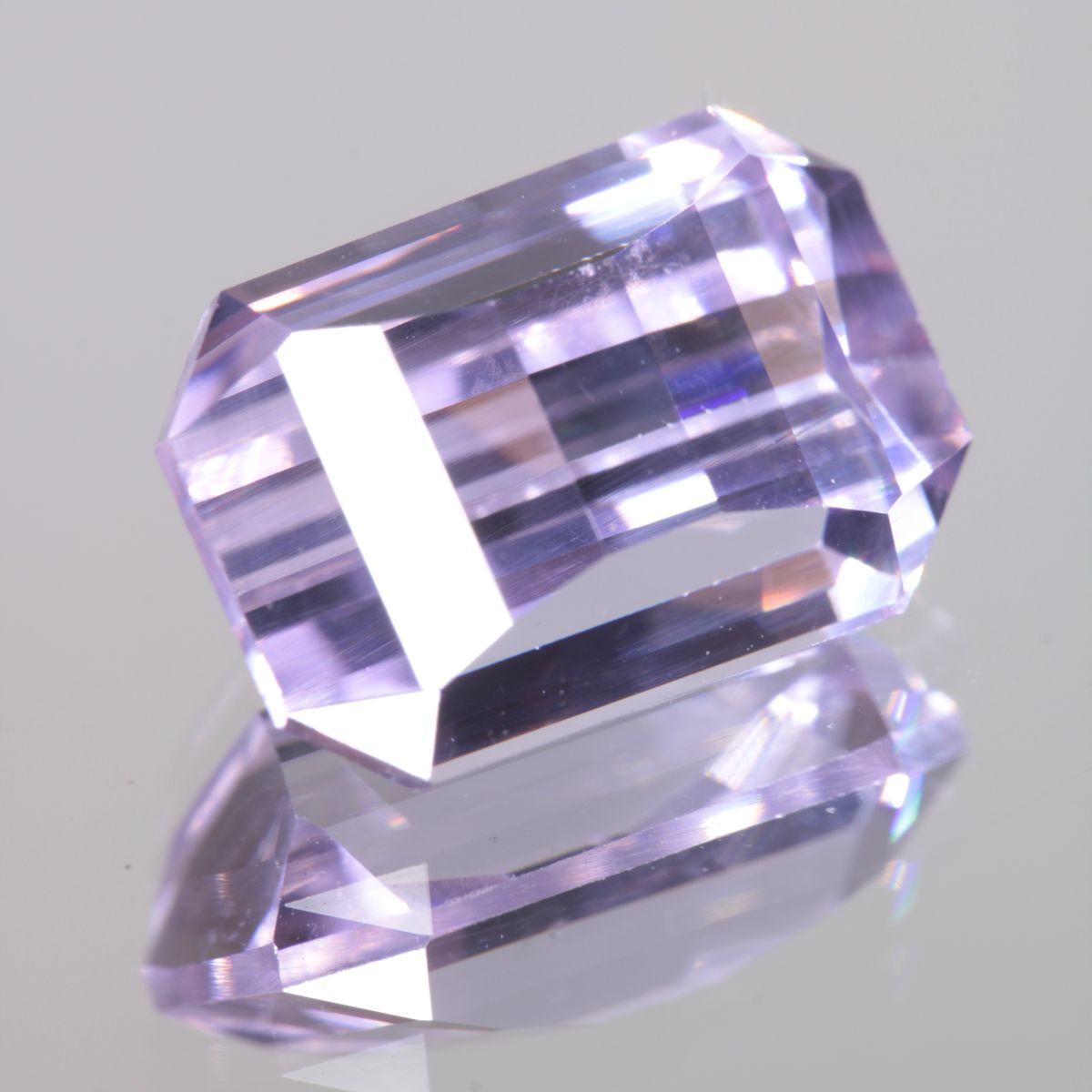 Faceted Pixel Cut Pure Nd:YAG Gem
